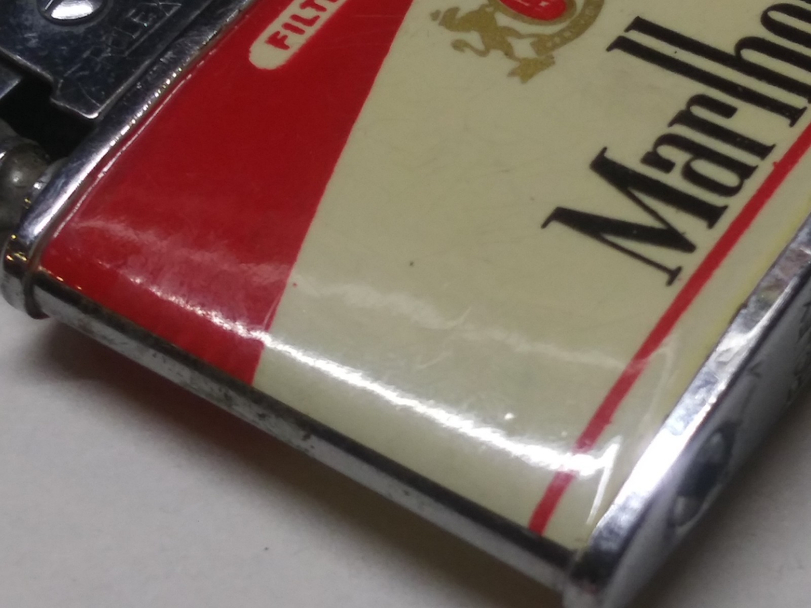 Vintage Rolex Japan Super Automatic Deluxe Marlboro Cigarette Lighter Red Roof