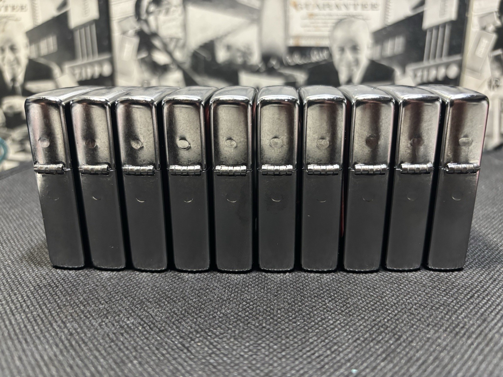 Lot 10 Set Zippo Windproof Lighter With Zippo Stamp Logo, No/Box