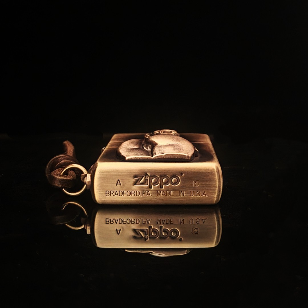 Vintage Style Female Zippo Lighter Emblem and Keychain Gift For Men