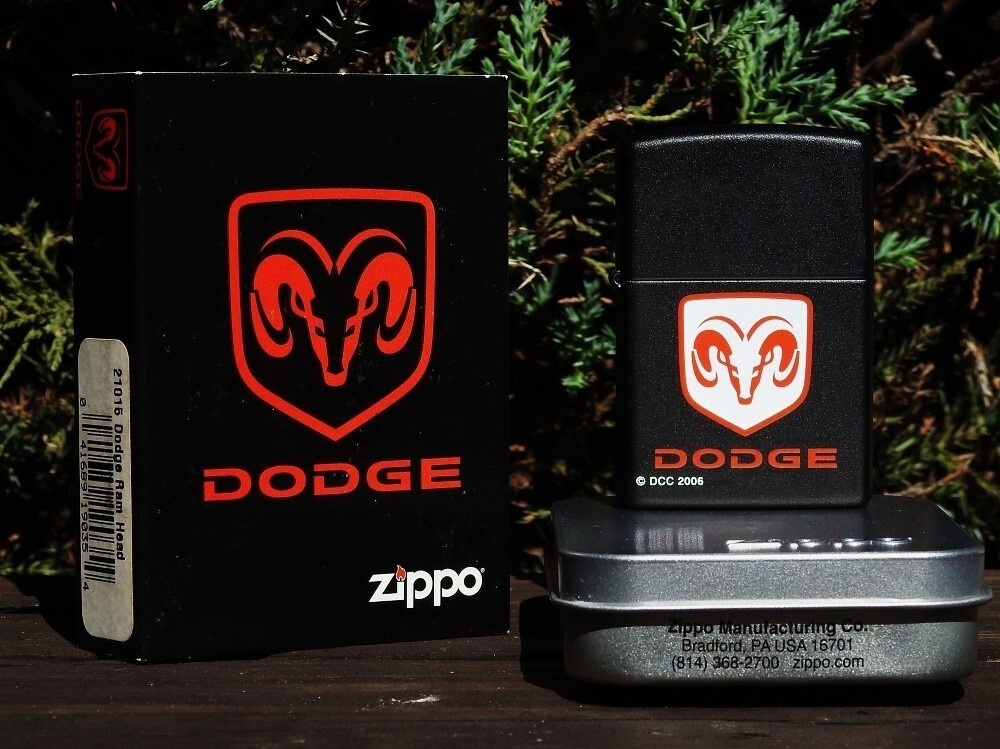 Zippo Lighter – Dodge RAM Logo – Mopar – Hemi – V-8 – Trucks – Chrysler – 1500