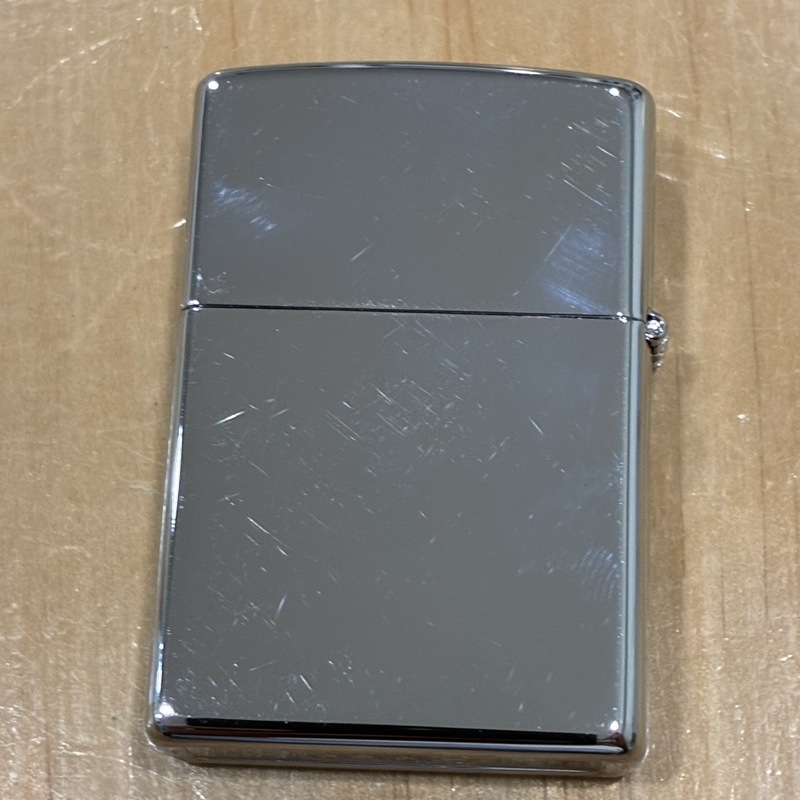 Vintage 1997 Zippo Lighter Tabasco Brand Collage Design Chrome USA Made