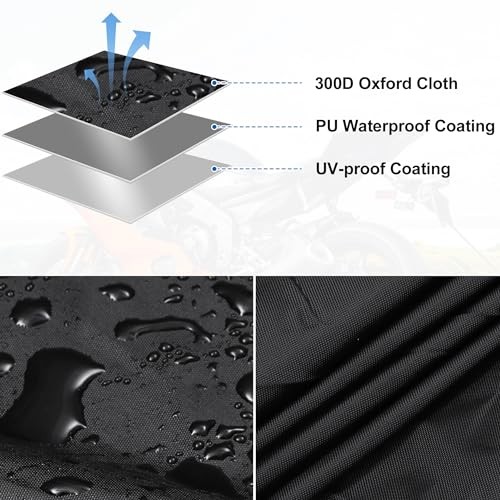 Motorcycle Cover Rain Dust Half Cover Protector for Harley Davidson Cruiser