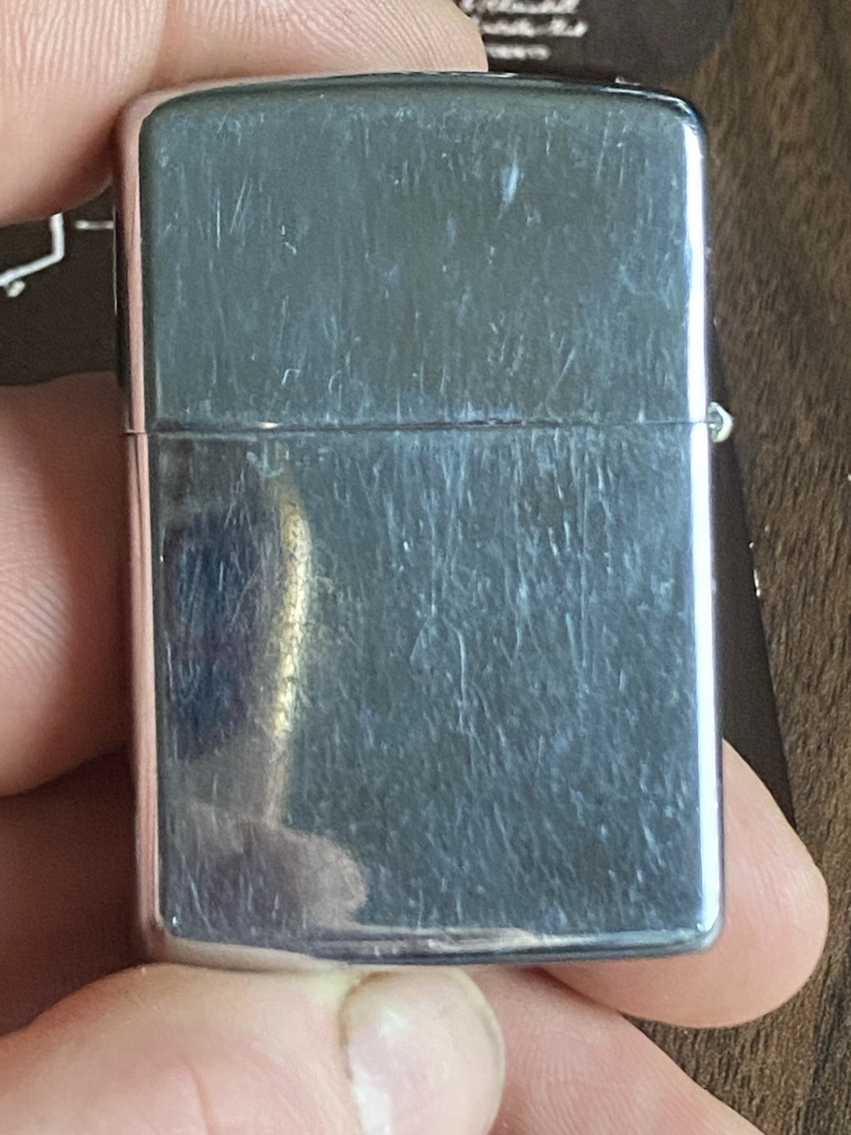 USS Everglades AD24 Zippo Lighter 1966 Town & Country Hand Painted Red Felt box