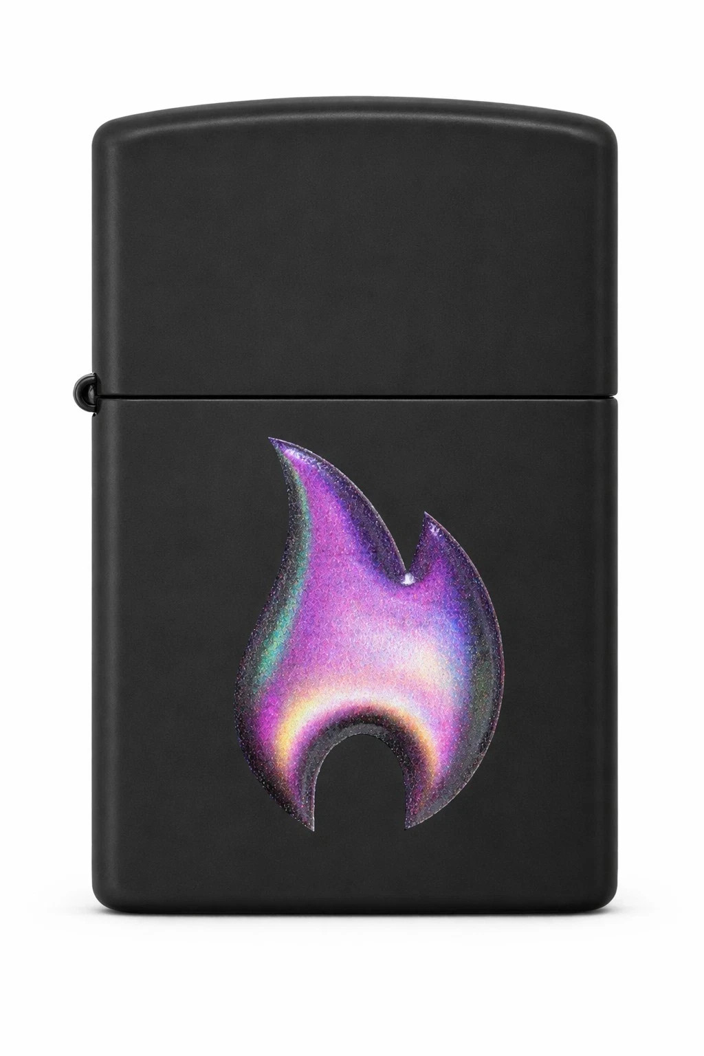 Zippo Flame icon Design Texture Print Black Matte 46965