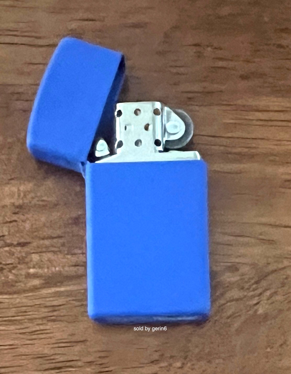 Zippo Slim Windproof Royal Blue Matte Lighter, 1630, New In Box