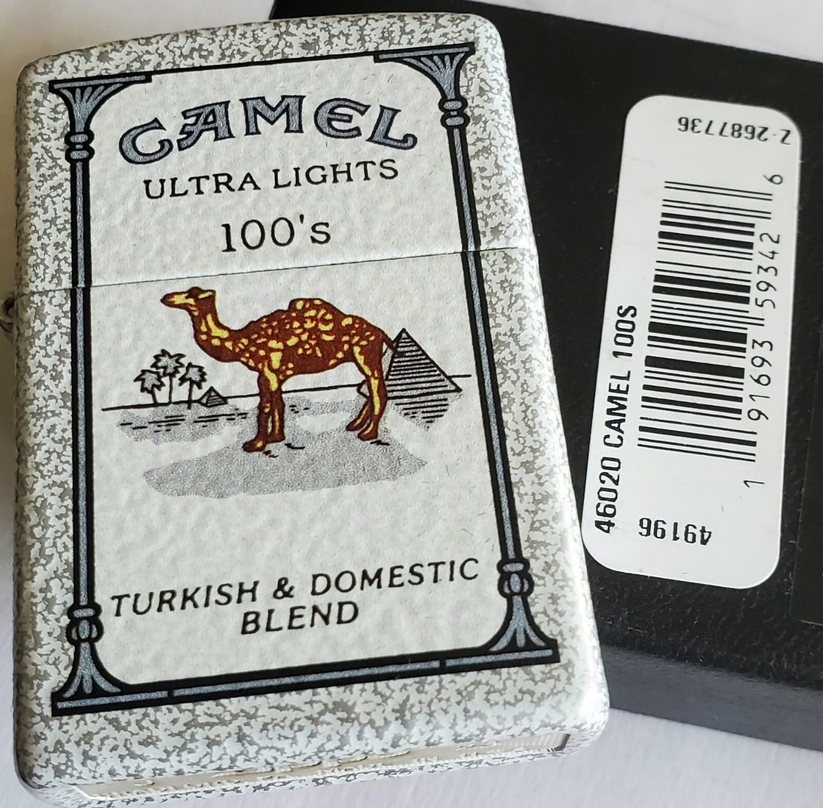 Zippo Camel Ultra Lights 100’s LIMITED EDITION CZ 50 MADE Glacier White Case..