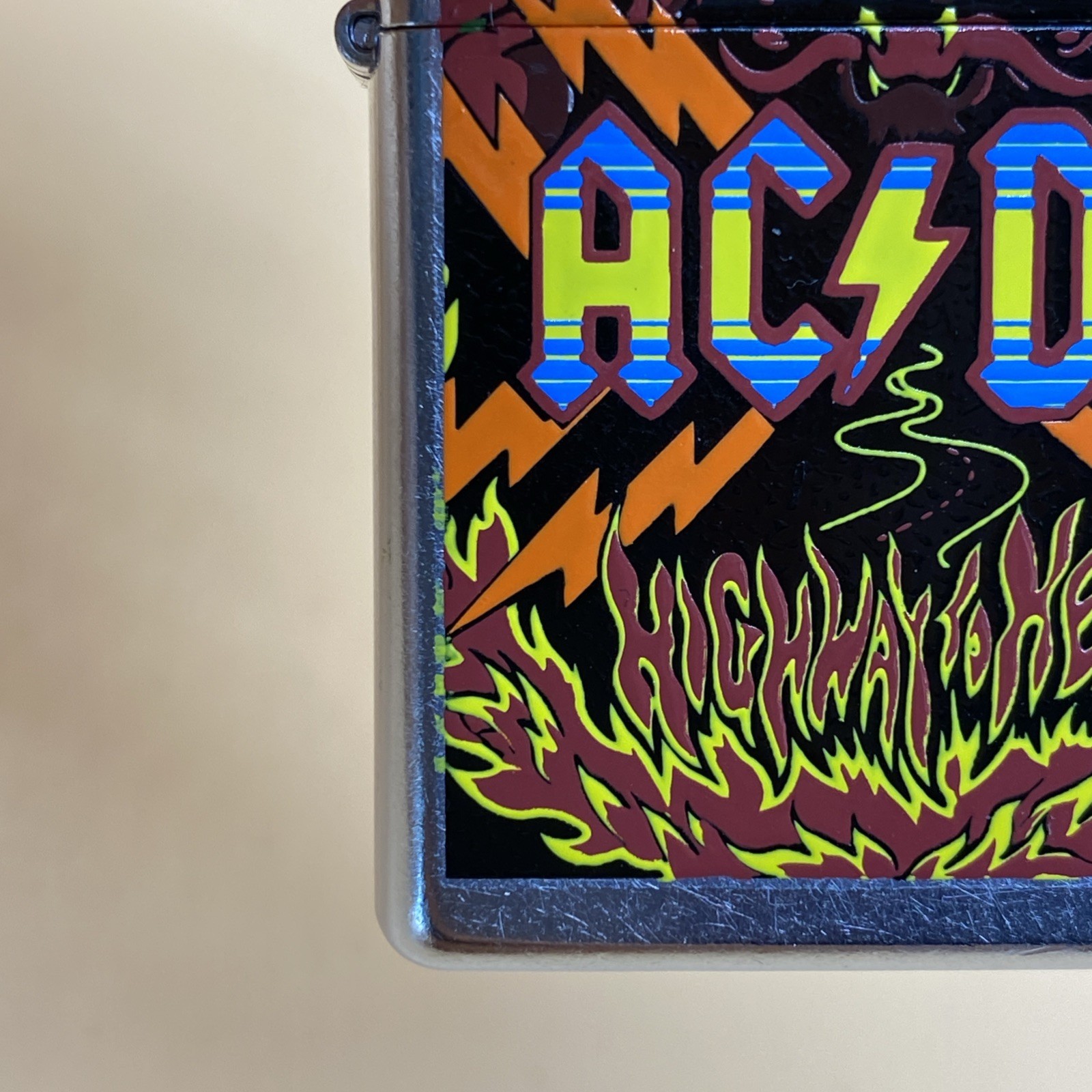 2007 Zippo Lighter AC/DC Highway To Hell Street Chrome Bradford USA New READ