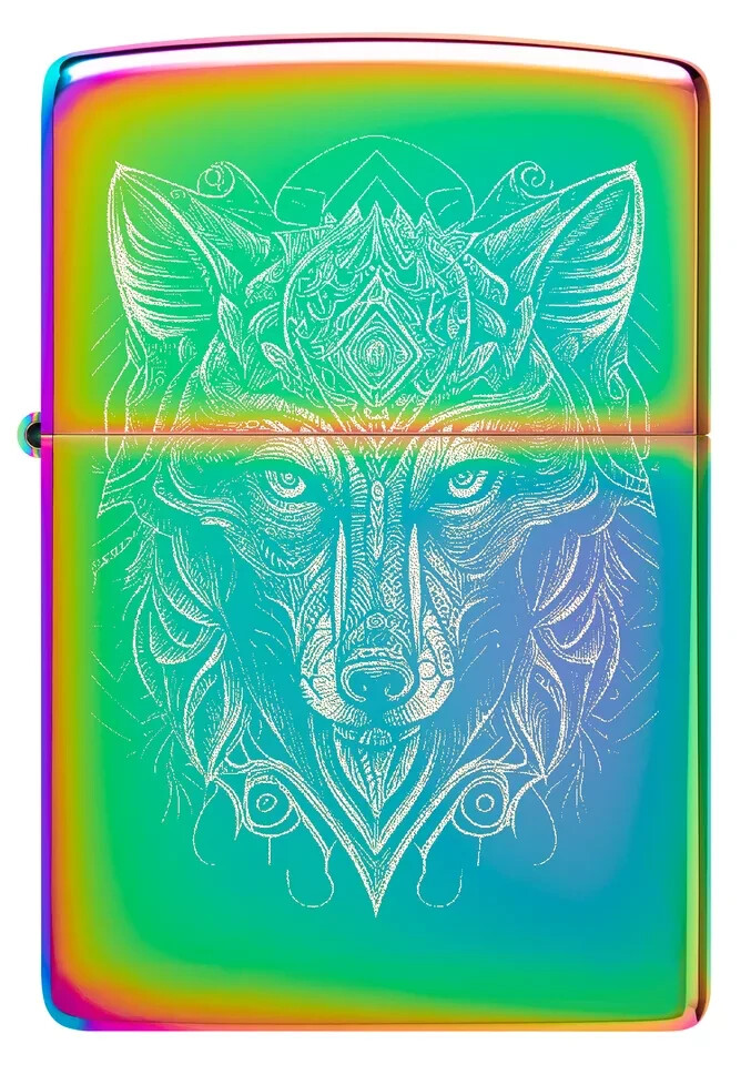 Zippo Mystic Wolf Design Multi Color 46176