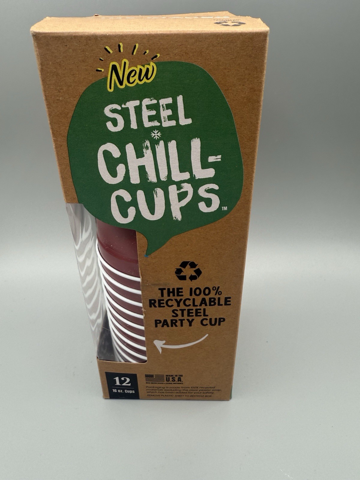 16 oz. Party Cups Flag Design for Cold Drinks, Sturdy and Durable, Disposable,