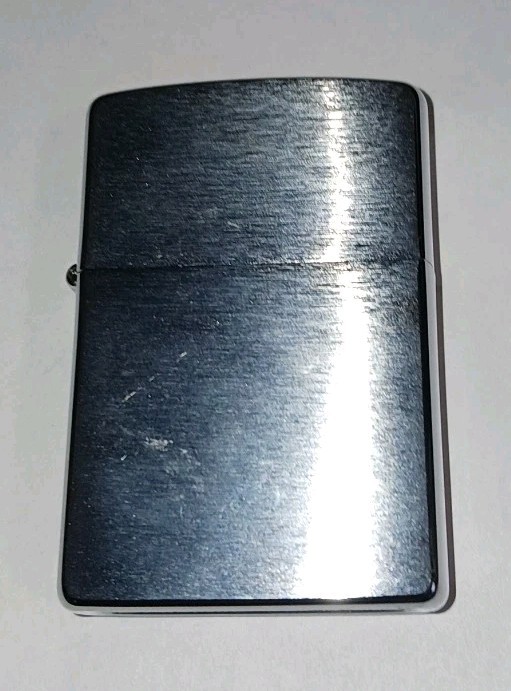 Vintage Zippo Brushed Chrome Lighter 2006 Matching Insert Sparks USA