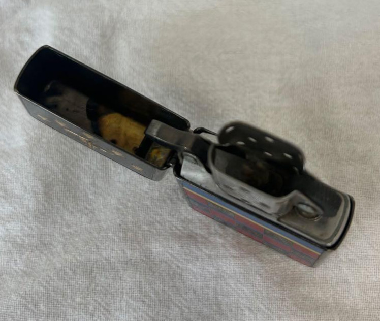 Vivienne Westwood Zippo Oil Lighter Orb Logo Star Black No Box Spark Tested