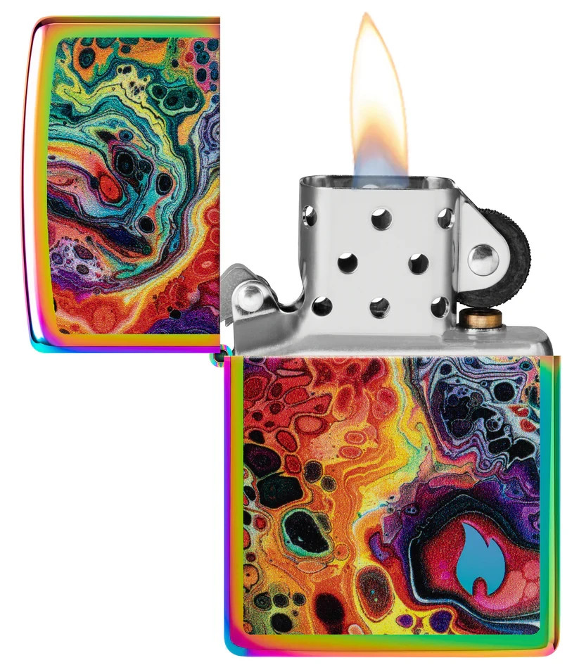 Zippo Colorful Abstract Design Color Image Multi Color 46938