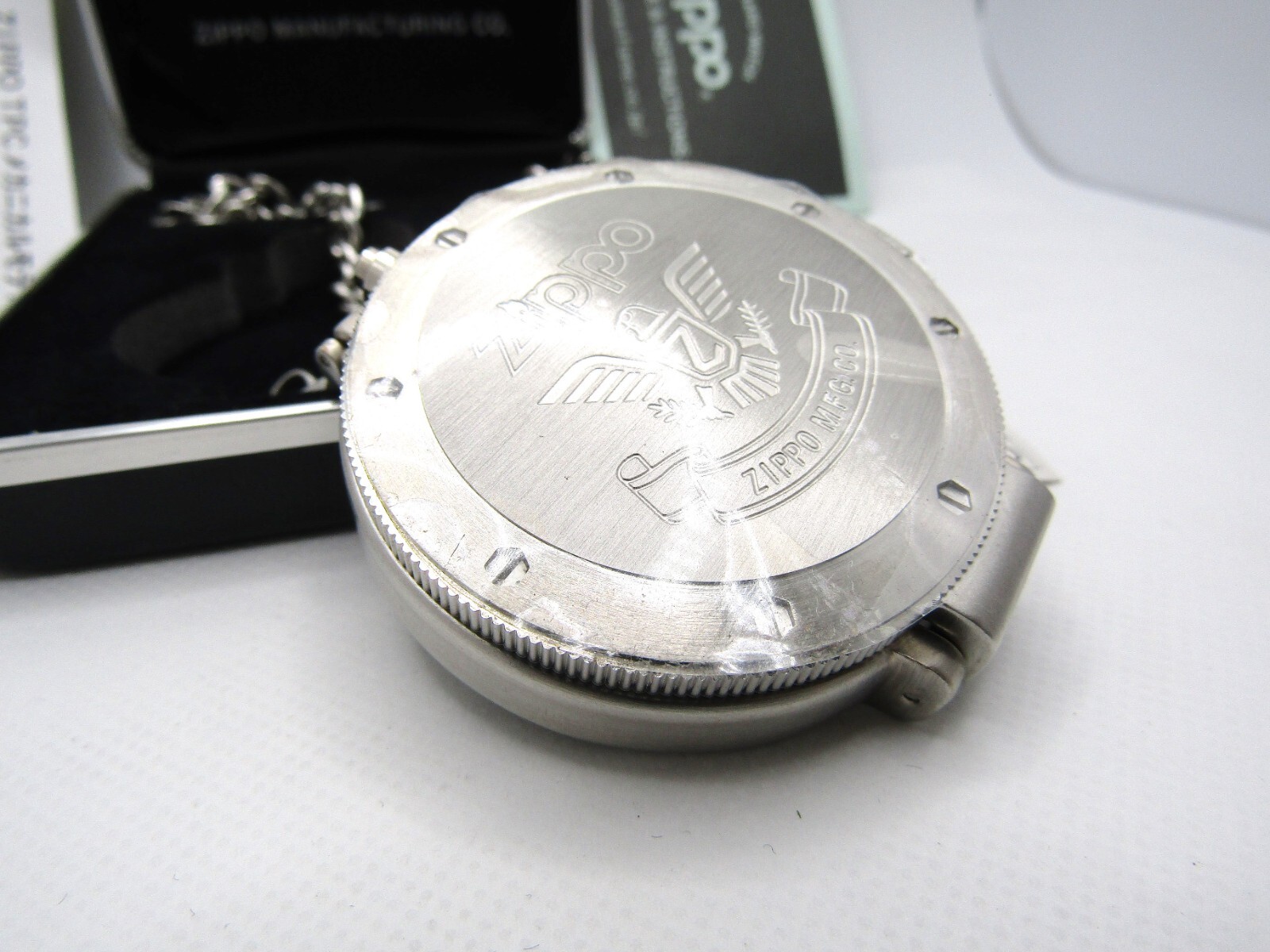 Zippo Time Pocket Mechanical Automatic Watch Clock running 2006 MIB Rare