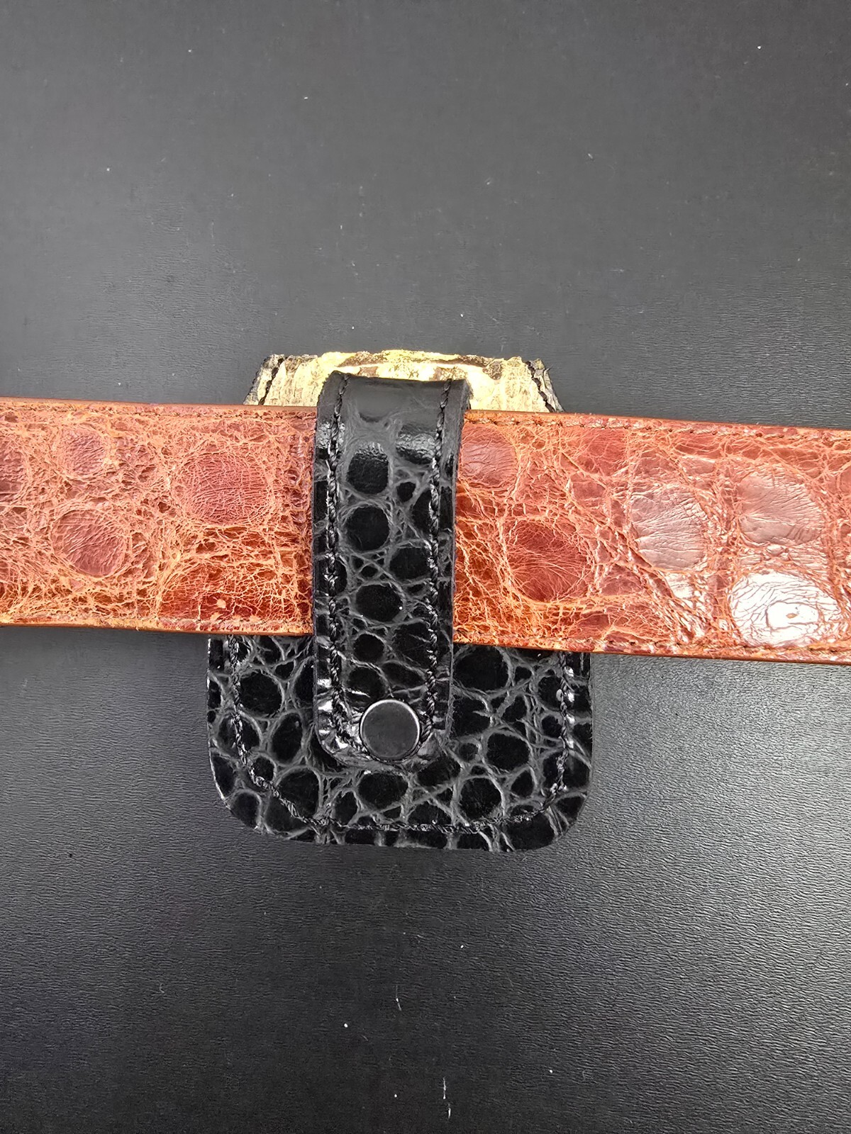 Real Timber rattlesnake skin ZIPPO lighter case Pouch holder natural color new