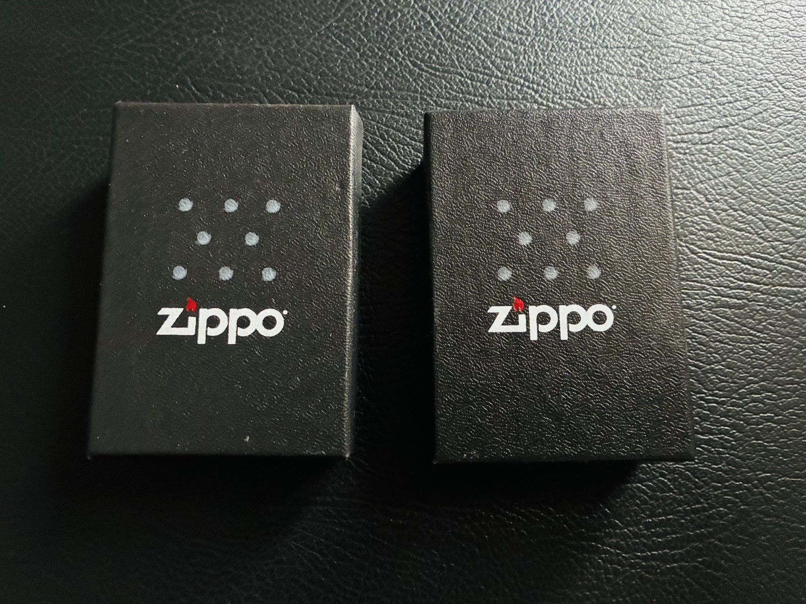 Zippo Cannabis Design Lighters 2 Pack 48776 48736 Leaf Print Boxed USA