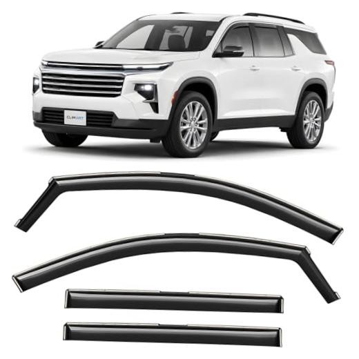 In-Channel Incredibly Durable Rain Guards for Chevrolet Traverse 24-26