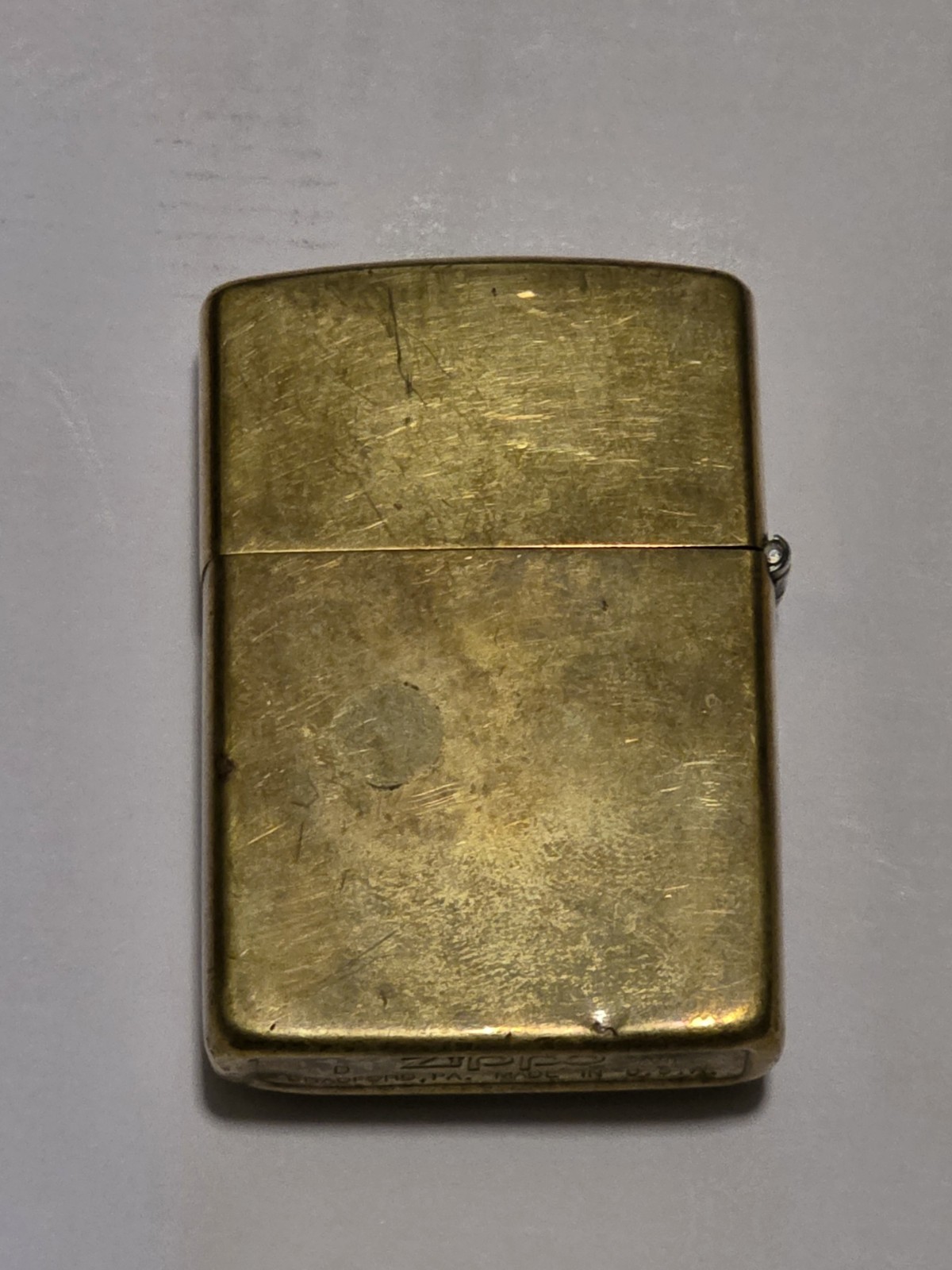 Vintage Marlboro Zippo Lighter Solid Brass Texas Longhorn Star Engraved JIM Used