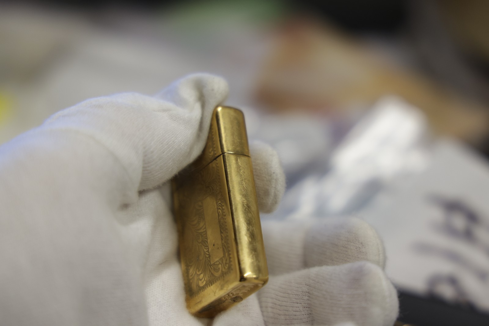 1997 Zippo Slim Goldtone Lighter