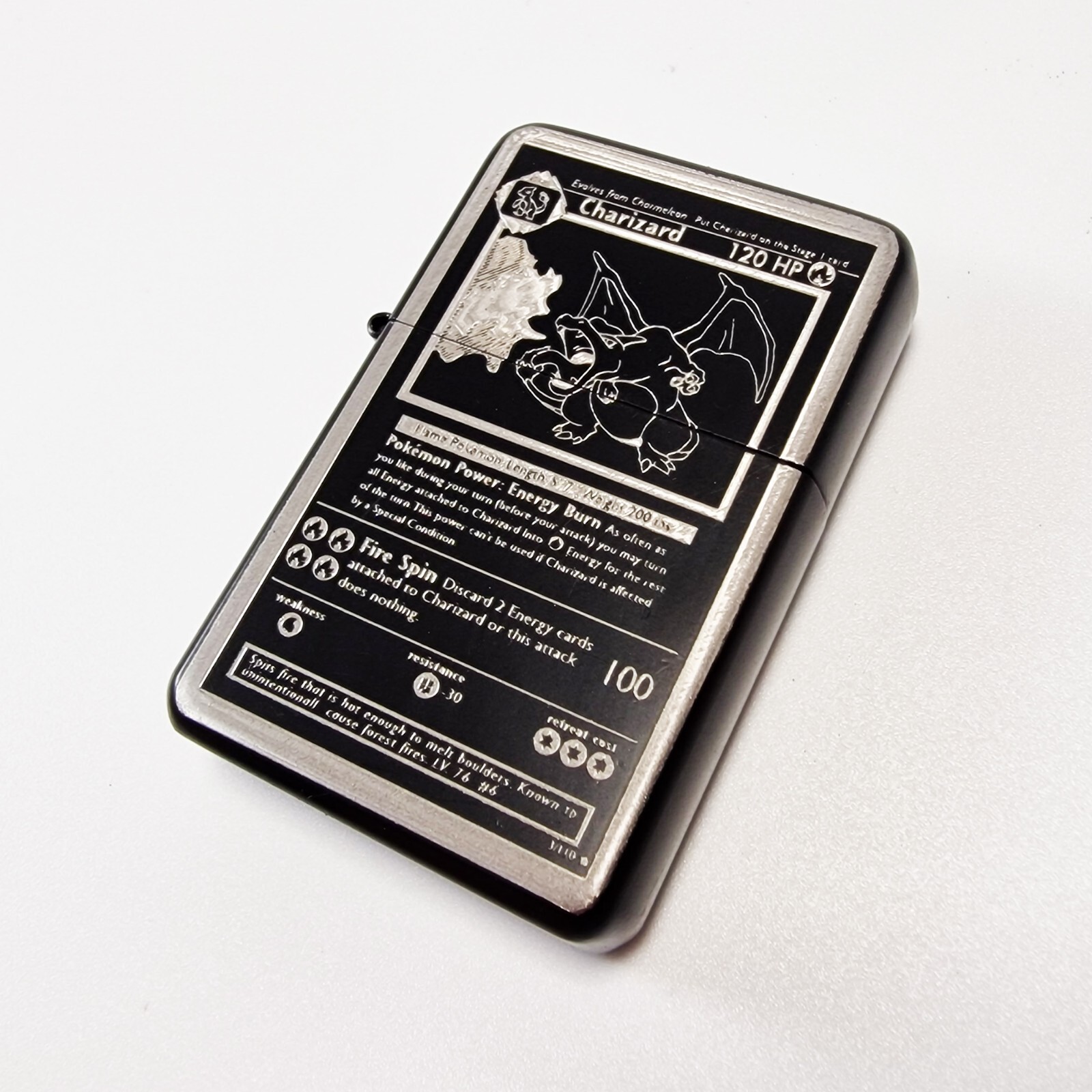 BRAND NEW – DESIGNED CIGARETTE PETROL LIGHTER – Charizard Card Variations