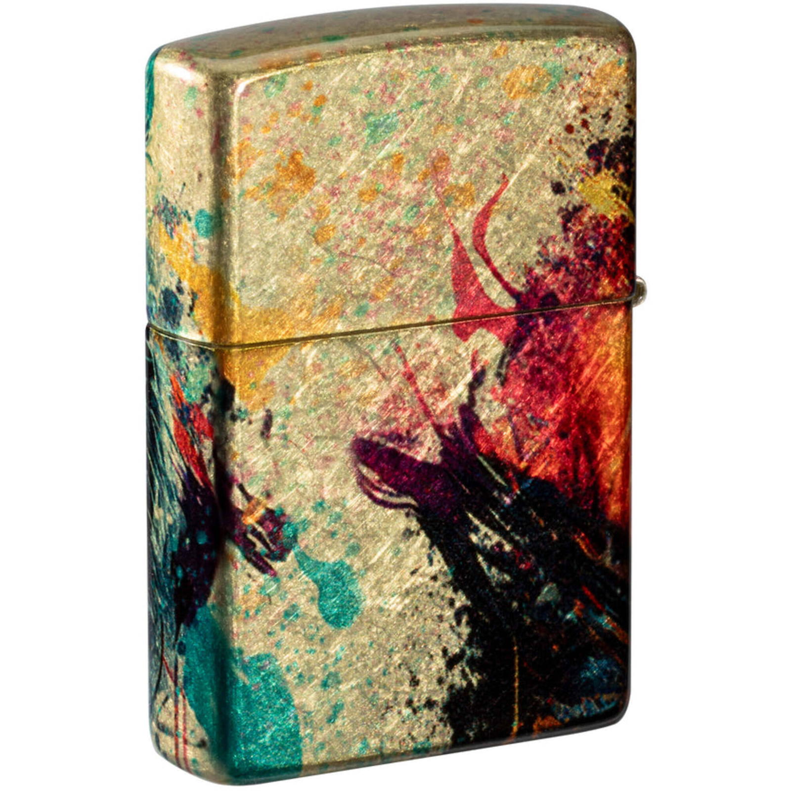 Zippo Pocket Lighter Painted Tiger design Street-Art-Inspired 540 Fusion 46145