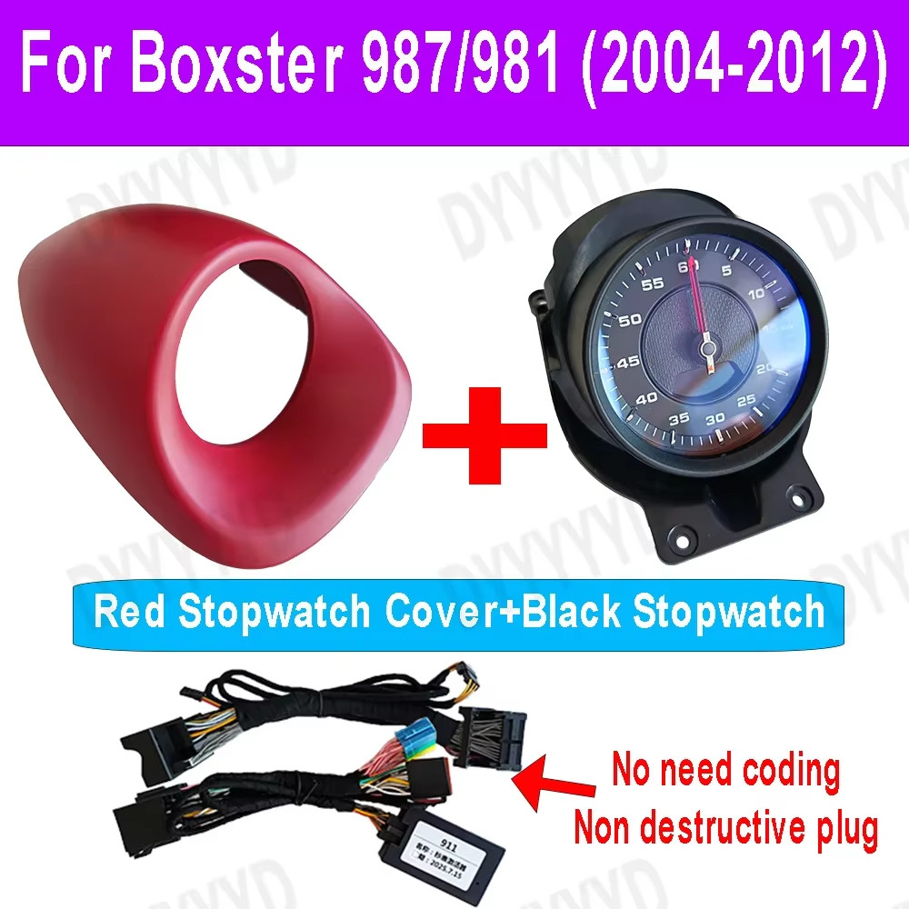Car Stopwatch For Porsche 911 997 Carrera 987 Cayman 2006-2012 Console Dashboard