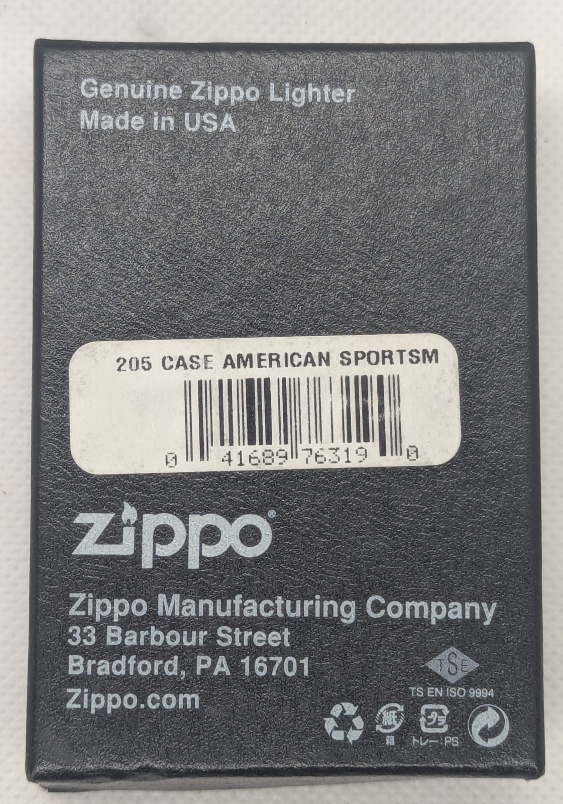 Zippo Case XX & Sons American Sportsman Unfired