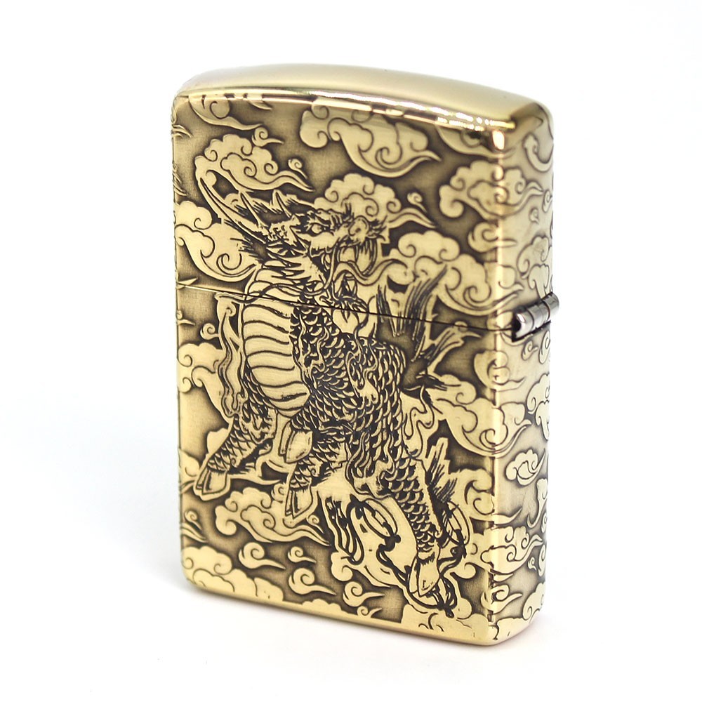 Zippo lighter 168 Armor Custom 3D Precise Rendering/ Qilin on Clouds New in Box