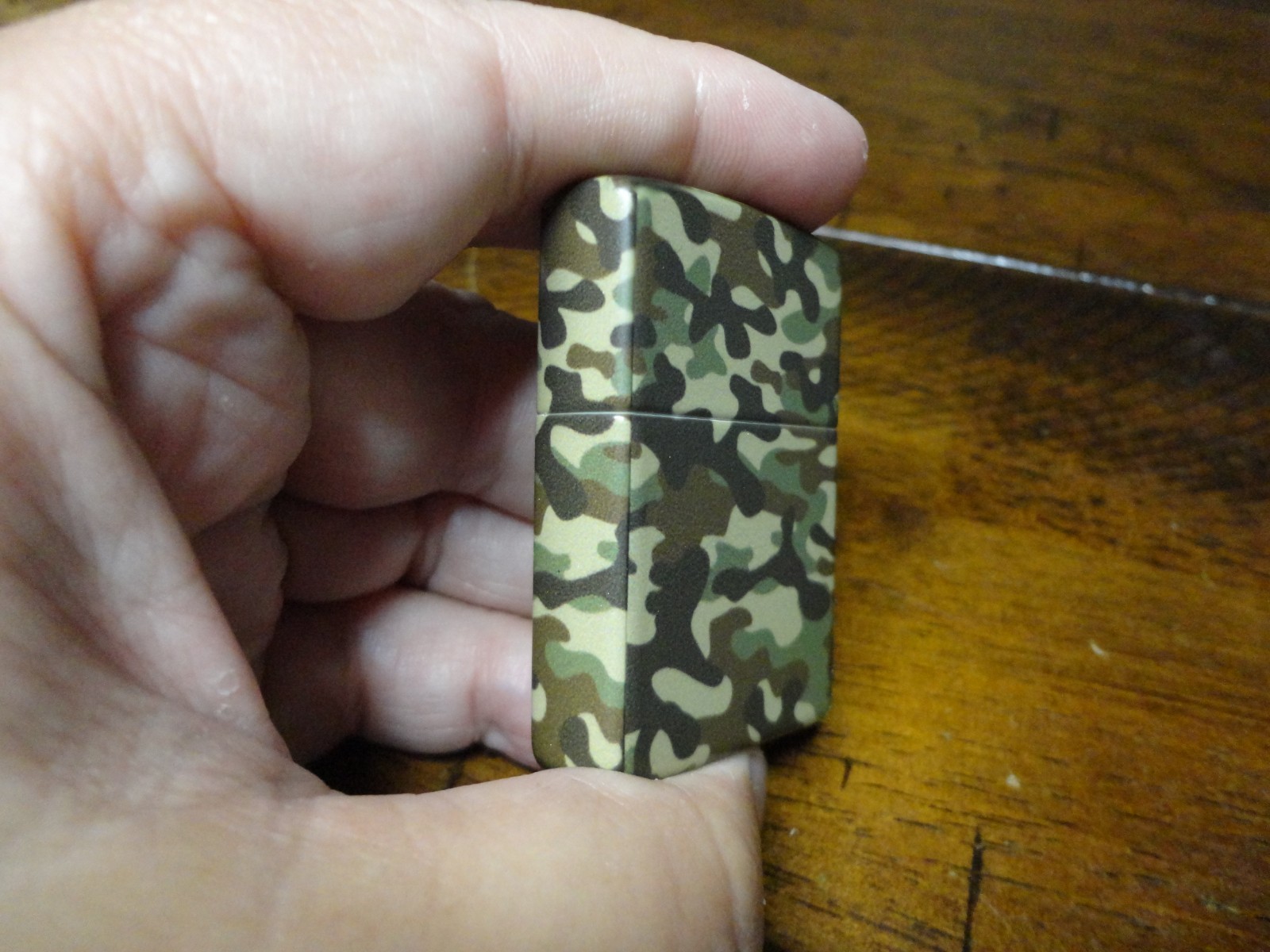 WOODLAND CAMO CAMOUFLAGE MILITARY 540 DESIGN ZIPPO LIGHTER MINT IN BOX
