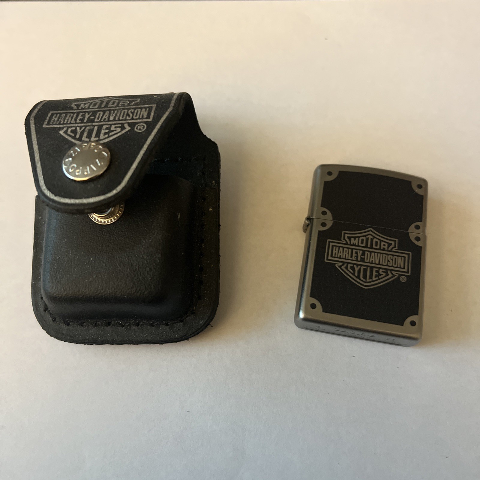 Harley Davidson Zippo Lighter With Belt Clip