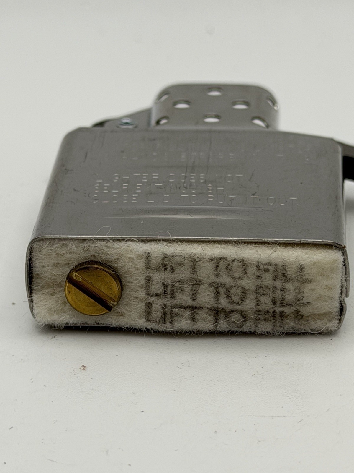 Vintage 2000 Chrome Zippo Lighter Insert New