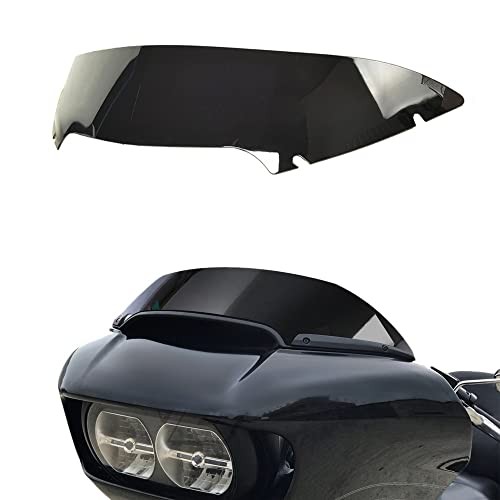 Black Windshield Windscreen Wind Splitter Compatible for 2015-2022 4.5″ Smoke