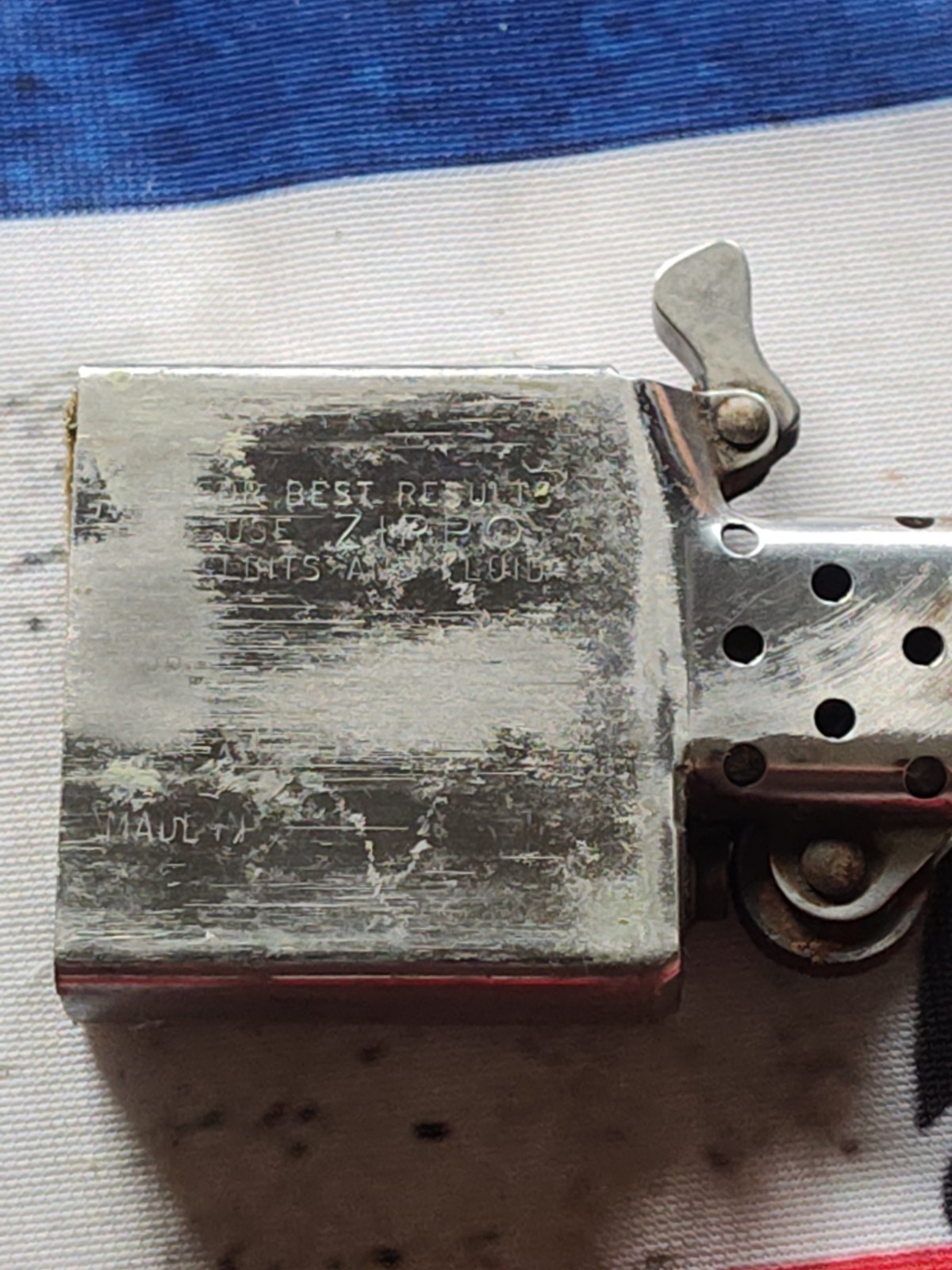 Vintage Zippo Lighter Solid Brass A VII Bradford Pa USA Parts Or Repair 1991 JKC