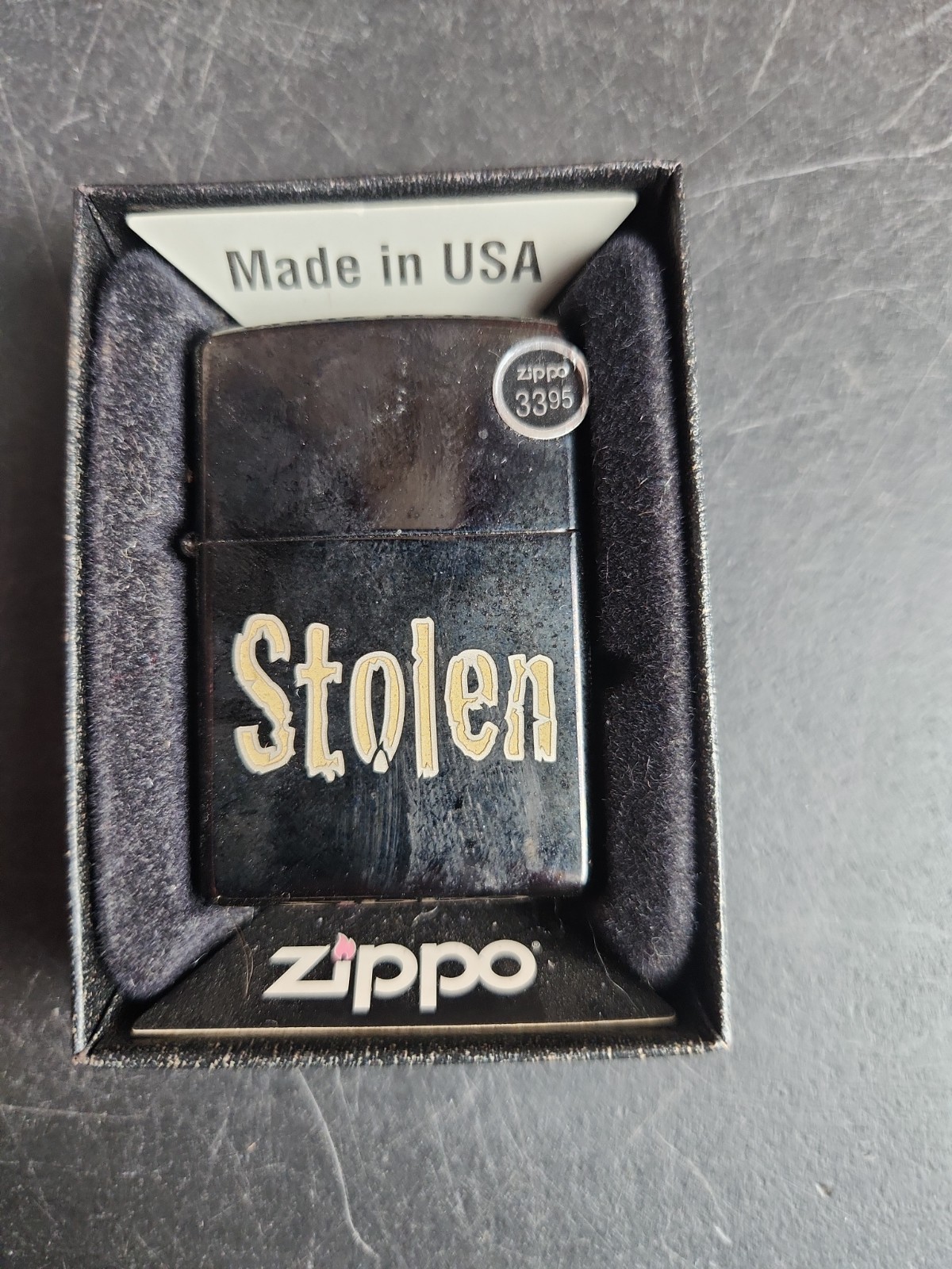 ZIPPO 2015 STOLEN MIDNIGHT CHROME LIGHTER