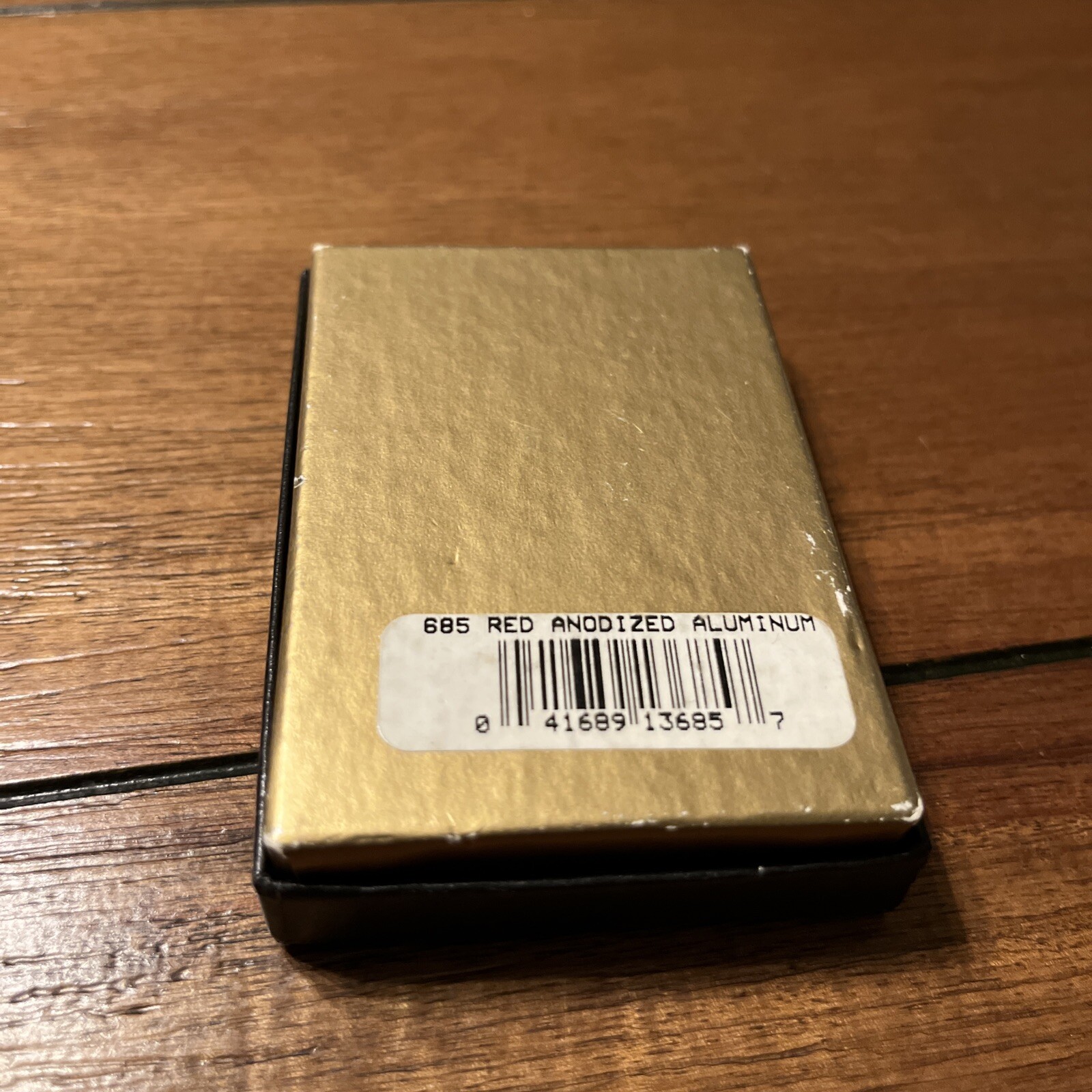 Zippo Lighter 2000 Red Anodized Aluminum Unstruck