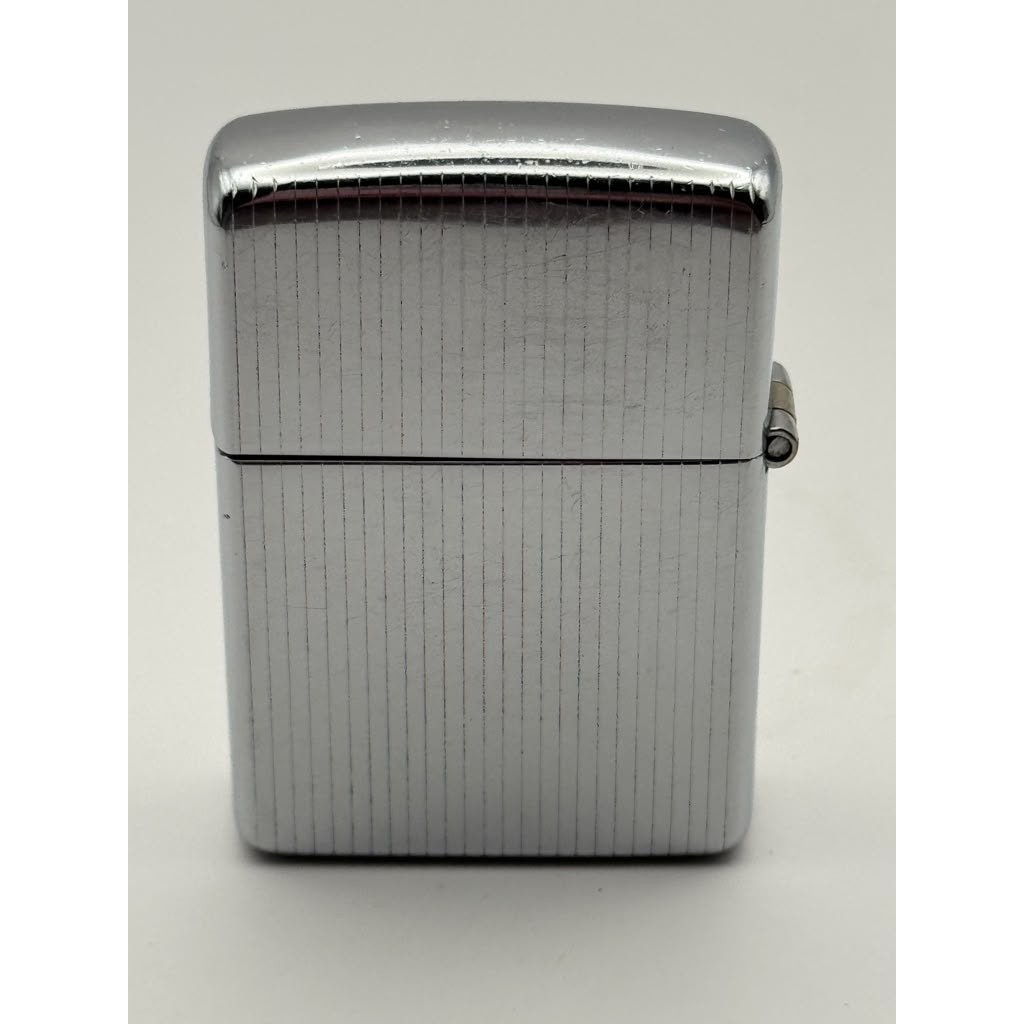 1946-49 Zippo Chrome Windproof Lighter 3 Barrel Hinge Patent 2032695 Vintage USA