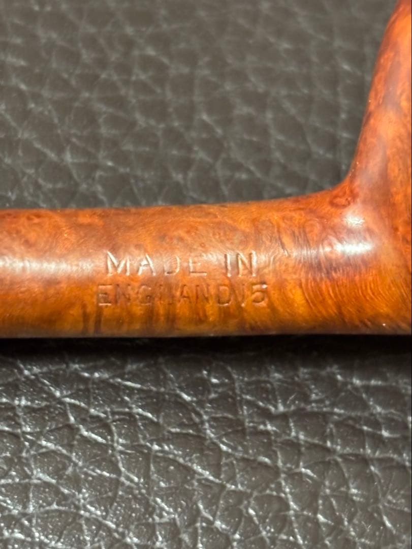 DUNHILL Wooden Pipe Set with Case 1975 Shape Code 317 Used
