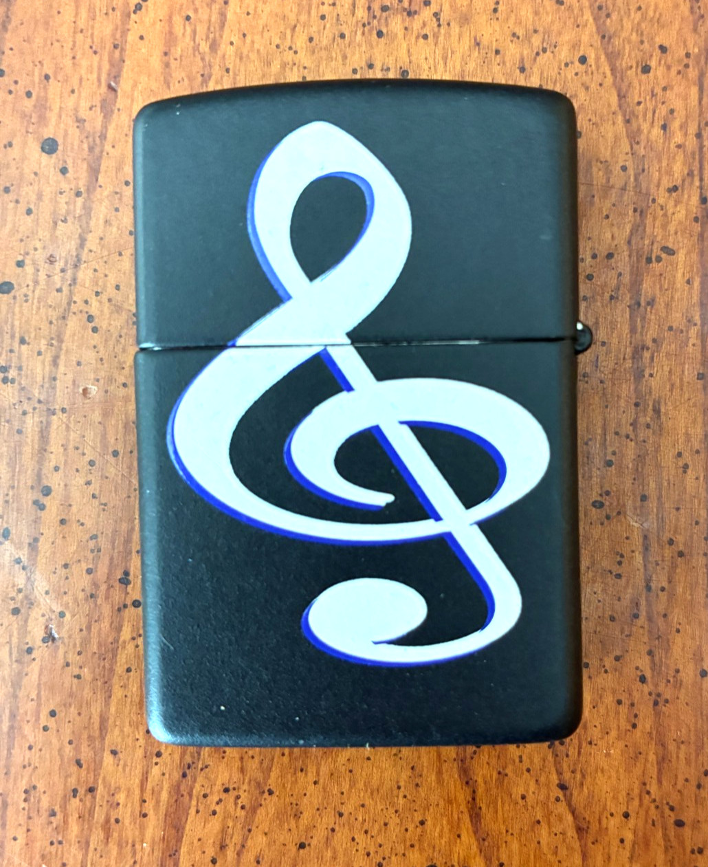 Zippo CAMEL GUITAR HEAD & MUSIC NOTE BLK MATTE LIGHTER DOUBLE SIDE