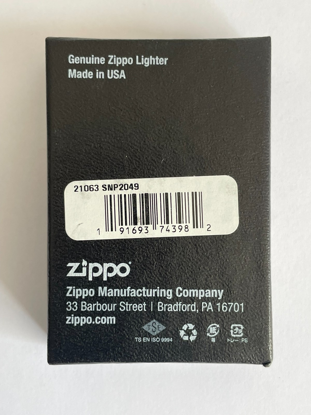 (New) ZIPPO LIGHTER – 2023 SNAP ON TOOLS RATCHET Black Matte BOXED & UNFIRED