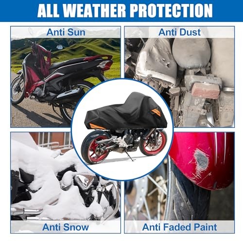 Motorcycle Cover Rain Dust Half Cover Protector for Harley Davidson Cruiser