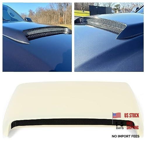 Unpainted Universal 25.2″×25.2” Hood Scoop Kit Compatible with Dodge RAM 1500