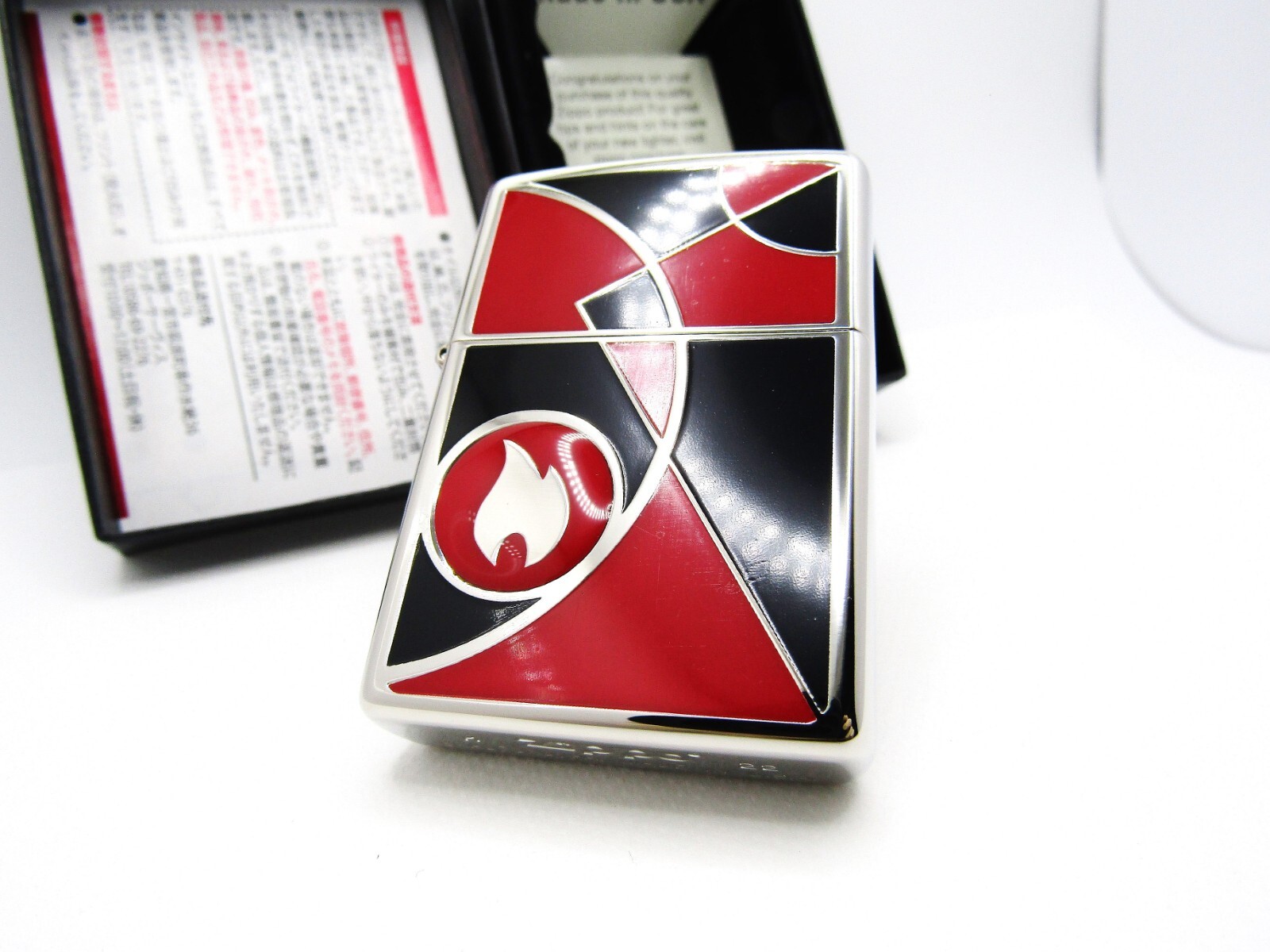 Mosaic Art Red Black Zippo 2022 MIB
