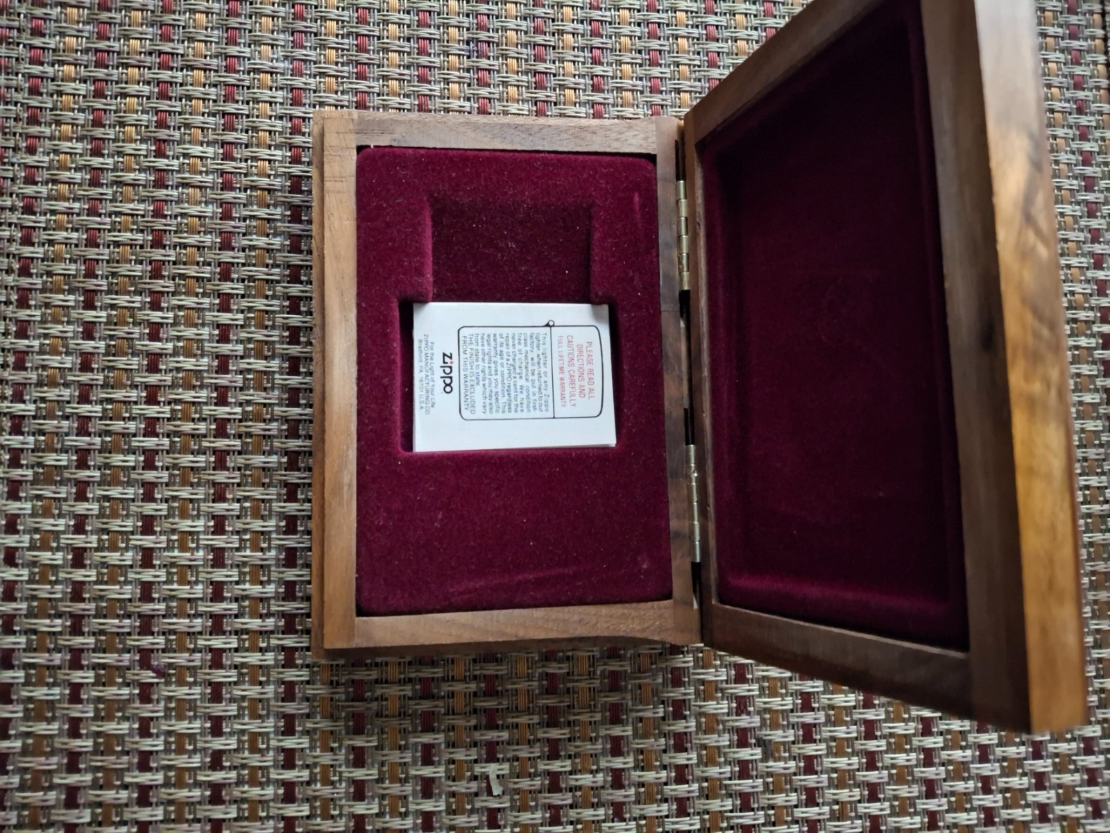 Zippo Presentation Box Wood for Zippo Lighter.