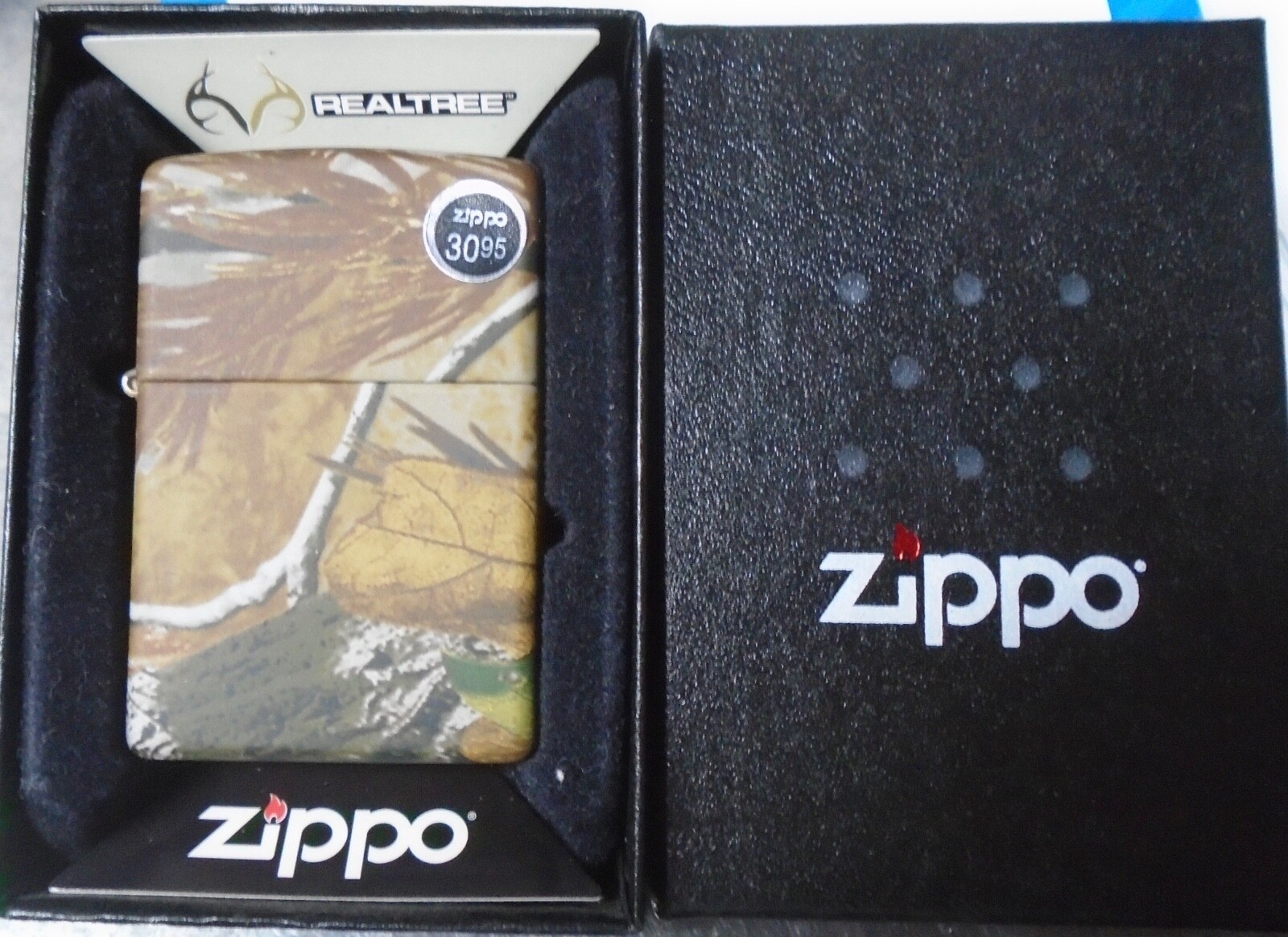 ZIPPO 28263 2012 REAL TREE MATTE finish IN original BOX with tags licensed