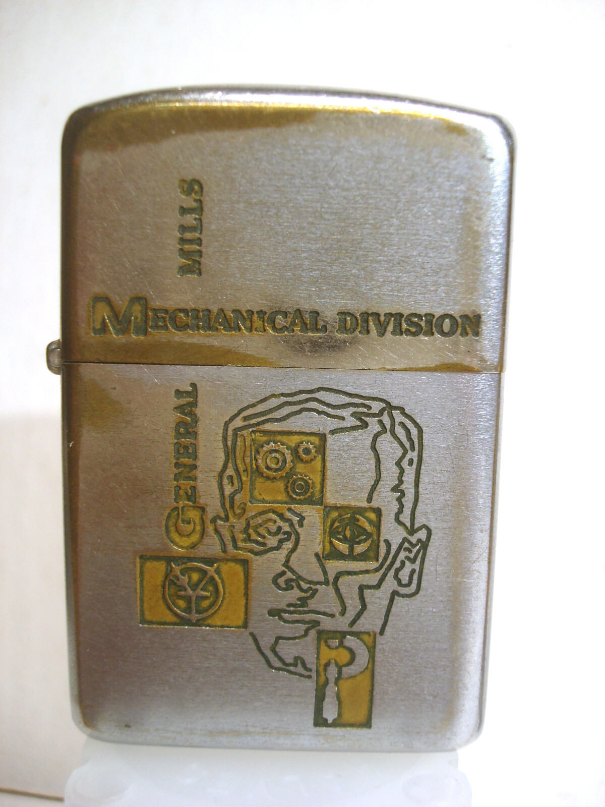 General Mills Mechanical Division Zippo Lighter Black Box Strato-Lab Rare 1950s