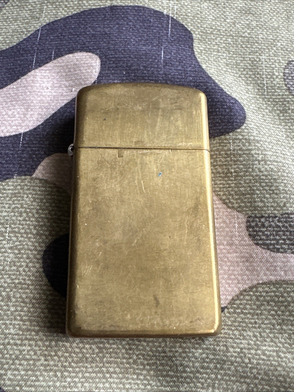 1989 Vintage Zippo Slim Lighter – Solid Brass – Made in Bradford USA