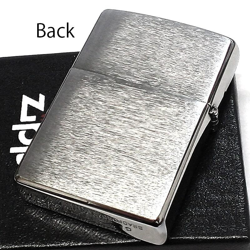 Zippo Outdoor World Silver Satin Etched Engraving Regular Lighter Japan