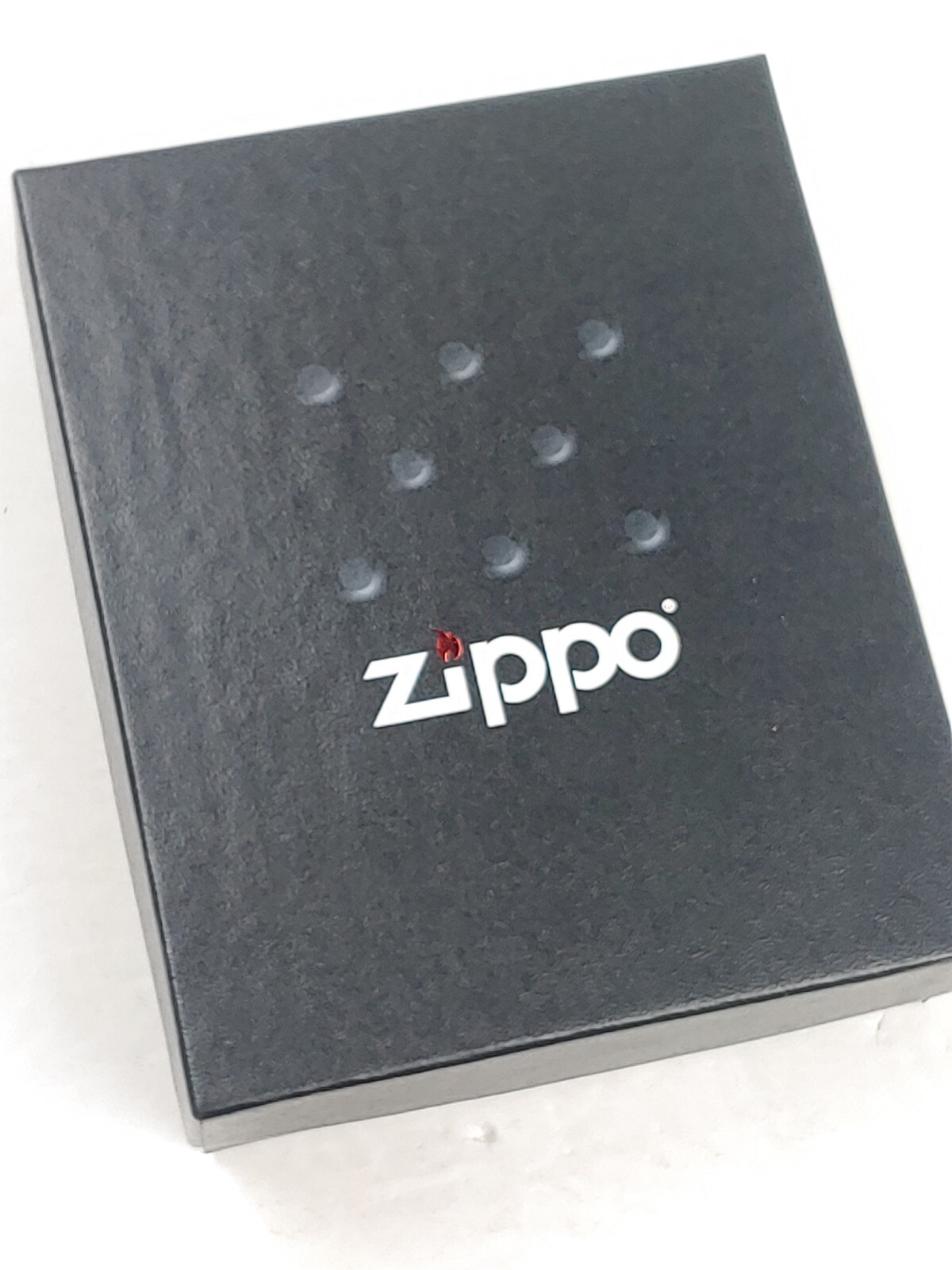 Zippo Marlboro Stripe Windproof Lighter w/ Zippo Black Leather Pouch in Gift Box