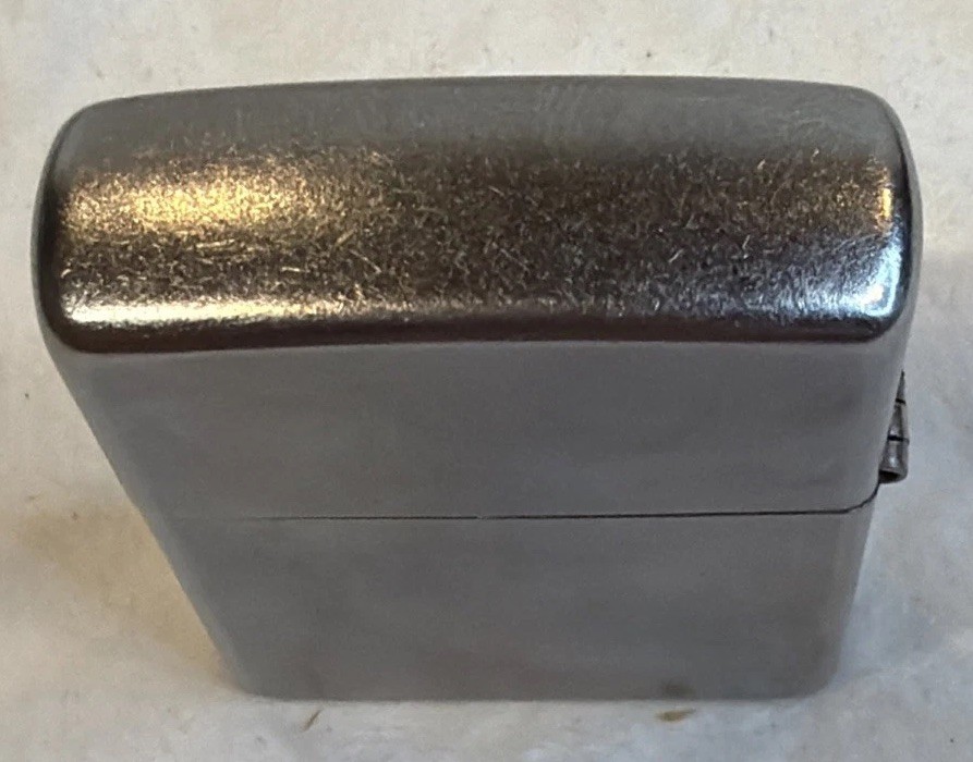 Zippo Flip Top Classic Lighter 2015 Satin Chrome Finish Tested And Working