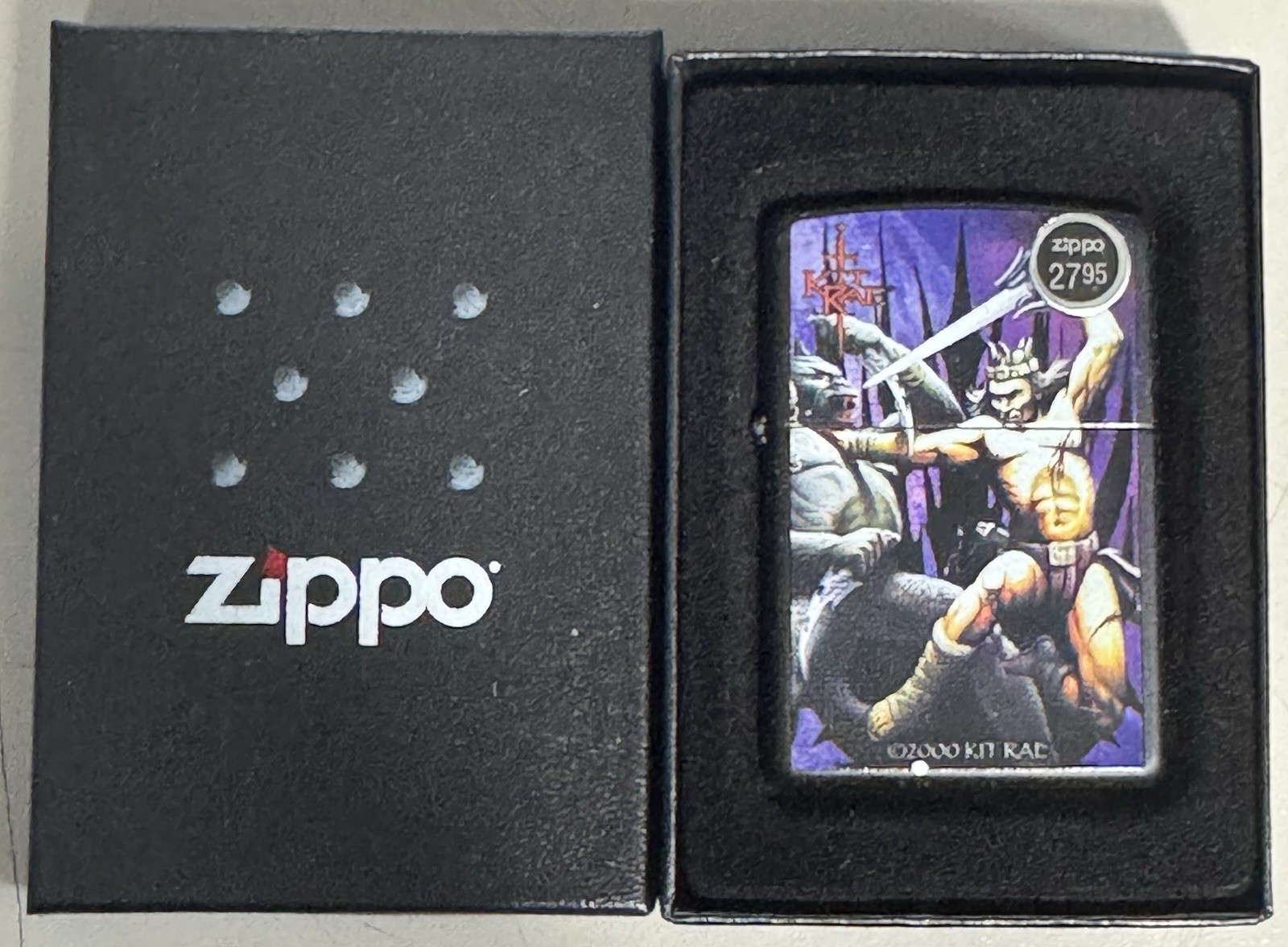 ZIPPO 2007 KIT RAE BARLODIR SLAYS SHAD BLACK MATTE LIGHTER SEALED IN BOX G321