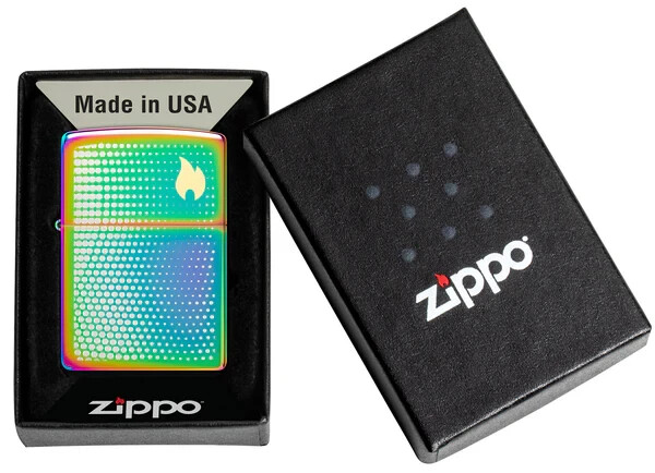 Zippo Dot Matrix Design Multi Color Laser Two-Tone 46569